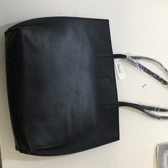 Black faux leather Charming Charlie bag - Picture 2 of 4